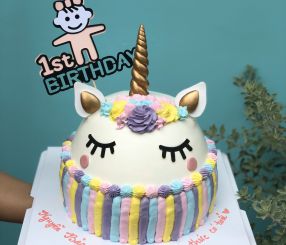 Kỳ lân Unicorn cầu vồng hộp vuông 25