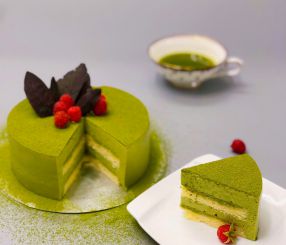 Mousse matcha cake 