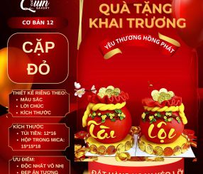 Qùa Tặng Khai Trương Cặp Đỏ