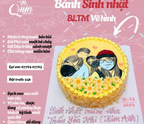 Bánh sinh nhật BLTM vẽ hình 8