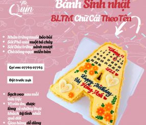 Bánh sinh nhật BLTM Chữ cái theo tên