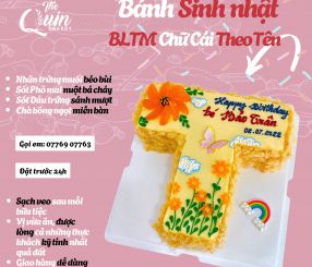 Bánh sinh nhật BLTM Chữ cái theo tên 3