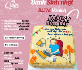 Bánh sinh nhật BLTM vẽ hình 20