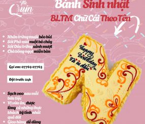 Bánh sinh nhật BLTM Chữ cái theo tên 7