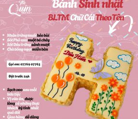 Bánh sinh nhật BLTM Chữ cái theo tên 8