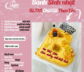 Bánh sinh nhật BLTM Chữ cái theo tên 10