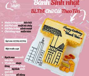 Bánh sinh nhật BLTM Chữ cái theo tên 12