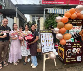 Tưng bừng khai trương Xe Cacao Muối Takeaway điểm bán 56 Y Wang, Đắk Lắk