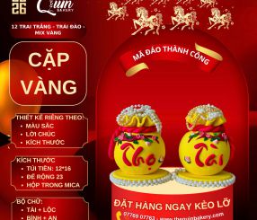 Mã Đáo Thành Công 12 Trai Trắng-Trái Đào-Mix Vàng Cặp Vàng