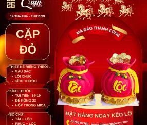 Mã Đáo Thành Công 14 Tua Rua-Chữ Đơn Cặp Đỏ