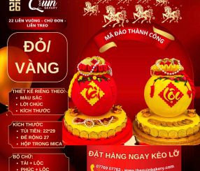 Mã Đáo Thành Công 22 Liễn Vuông-Chữ Đơn-Liễn Treo Đỏ Vàng