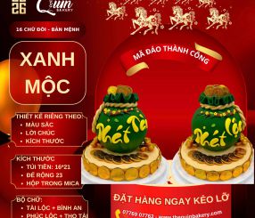 Mã Đáo Thành Công 16 Chữ Đôi-Bản Mệnh Xanh Mộc
