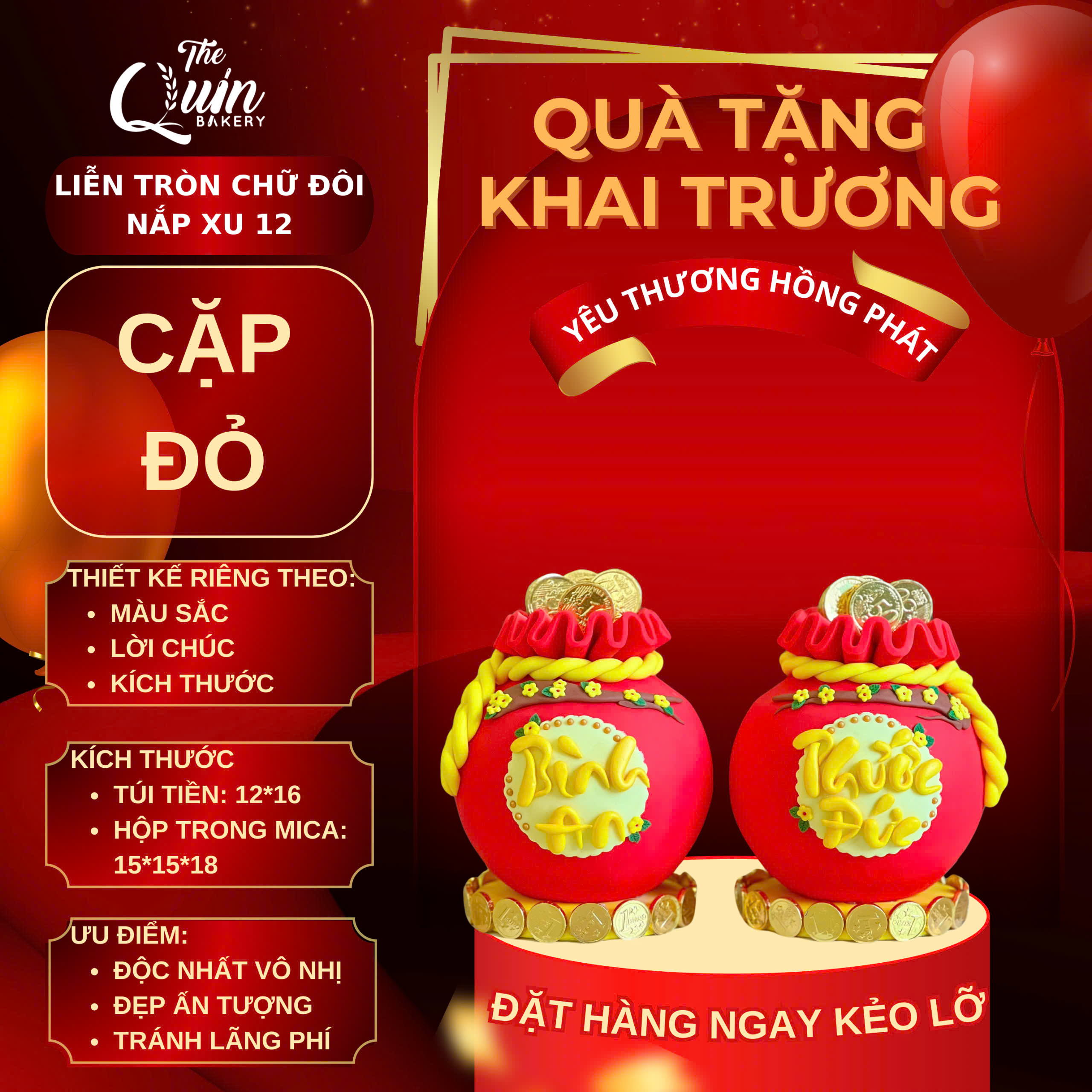 Qùa Tặng Khai Trương Cặp Đỏ 3