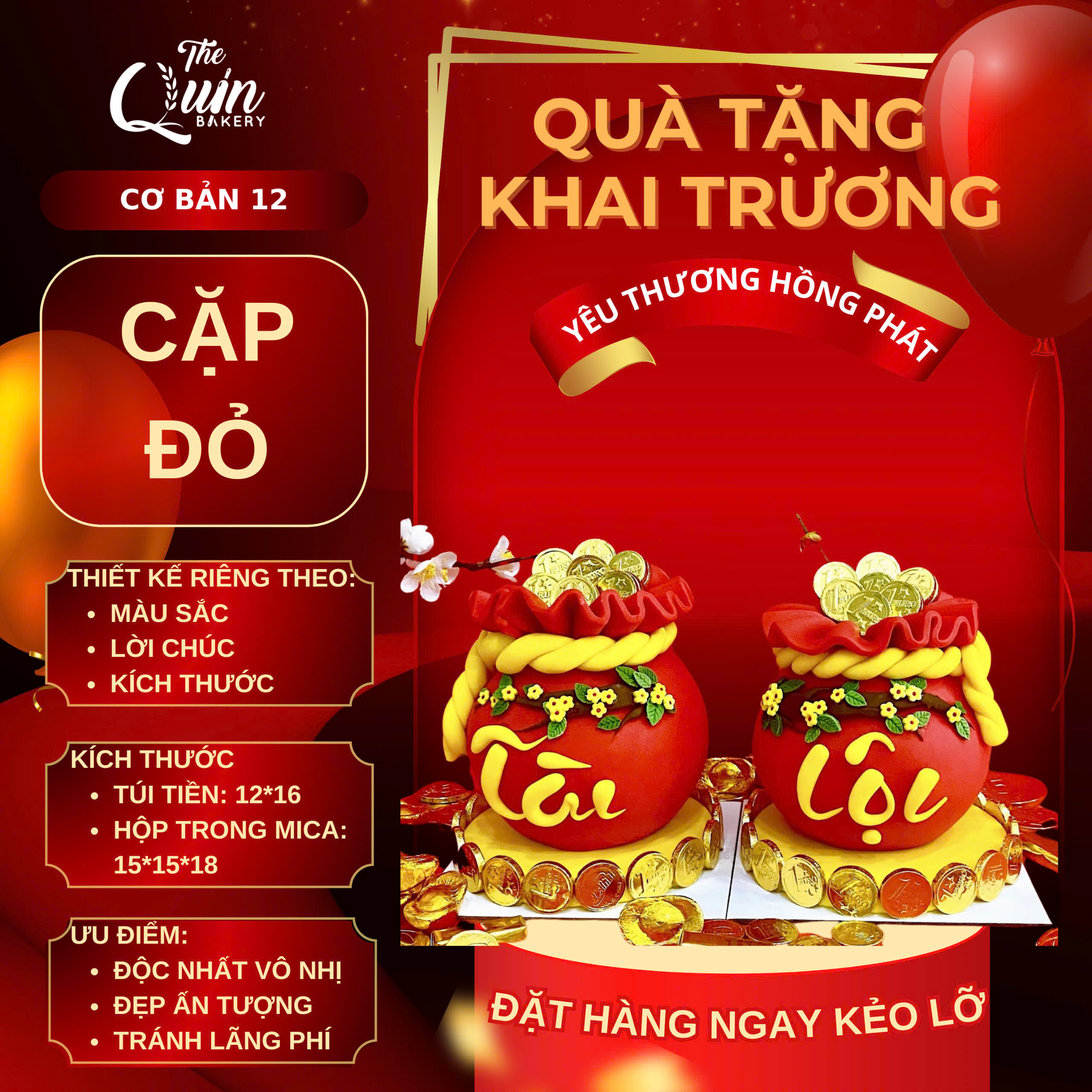 Qùa Tặng Khai Trương Cặp Đỏ 5